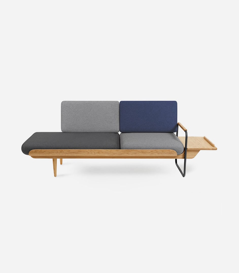 Sled base sofa