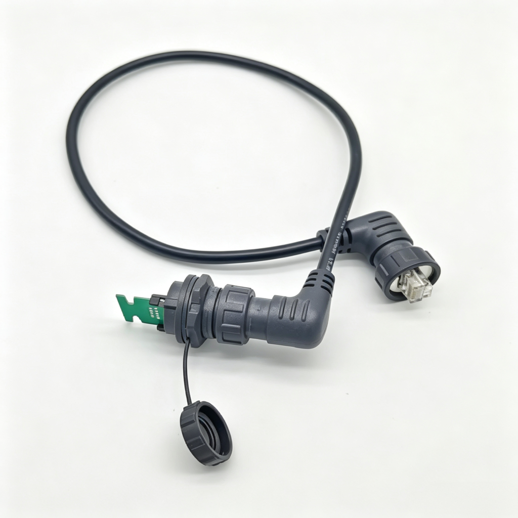 Waterproof RJ45 network cable